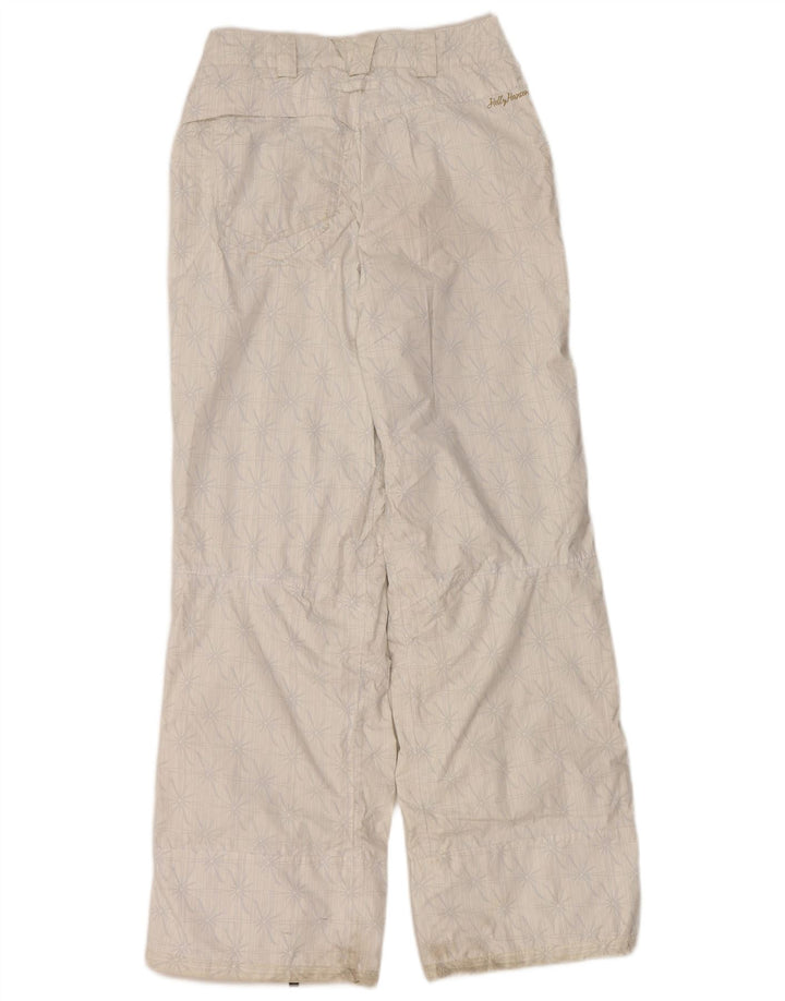 Helly Hansen Dame Skibukser UK 6 XS White Floral Polyamide