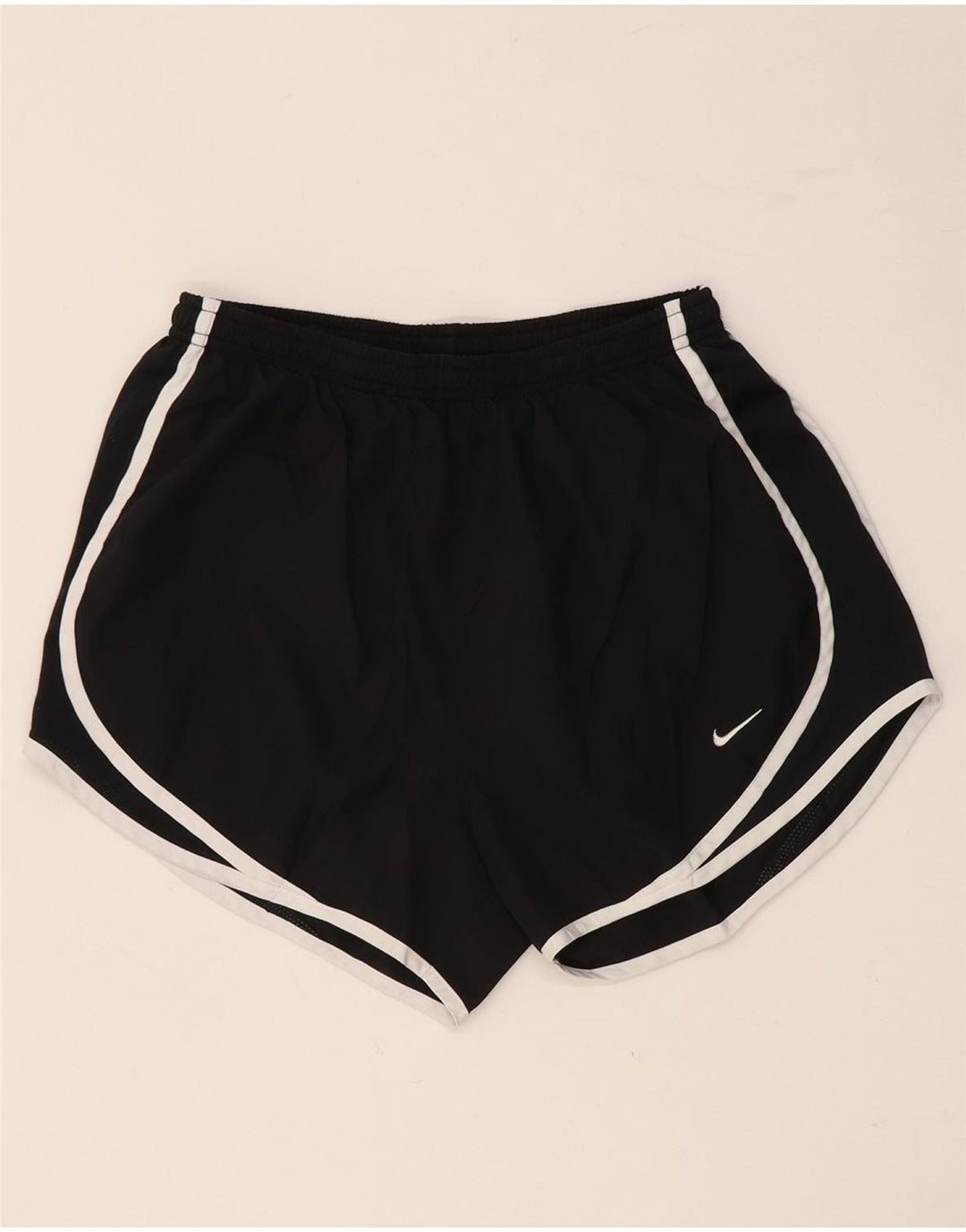 NIKE Dame Dri Fit Sportshorts UK 8 Small Black Polyester