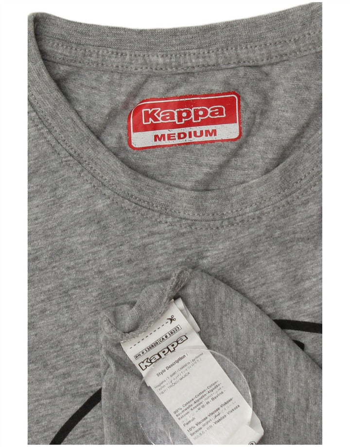 Kappa Herre grafisk vest Top Medium Grey Flecked Bomuld