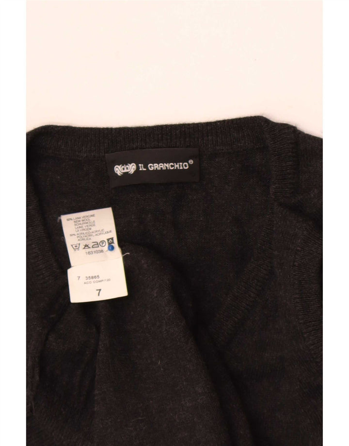 Il Granchio Herrevest Tank Top Stor Grå Virgin Wool