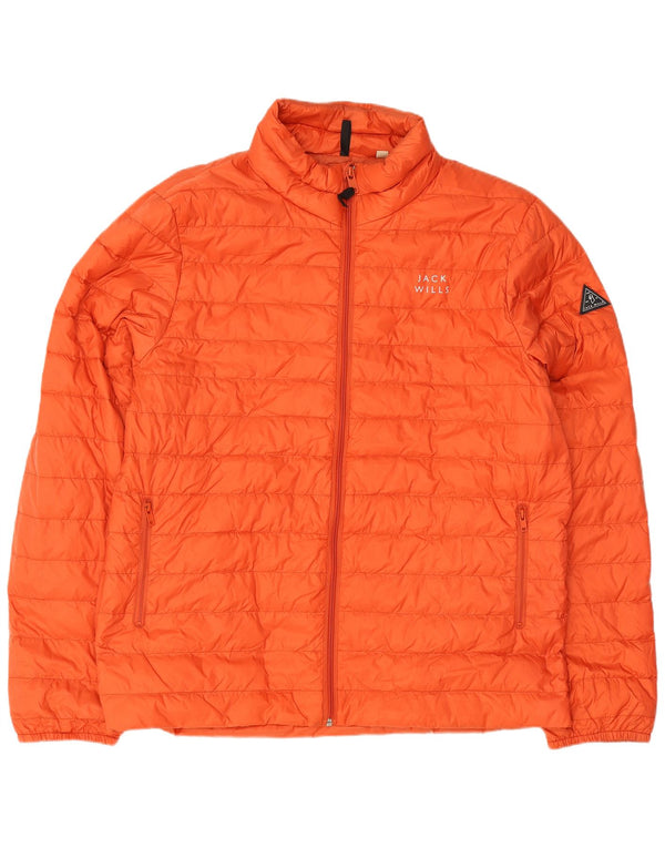Jack Wills Herre polstret jakke UK 44 2XL Orange Polyamid