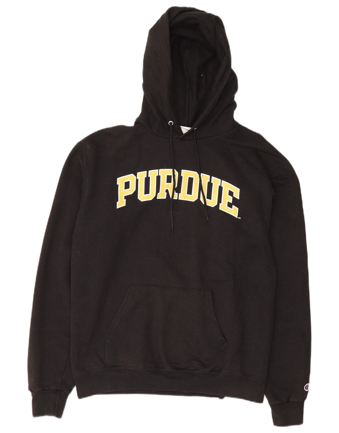Champion Herre Purdue Graphic Hoodie Jumper Medium Sort Bomuld