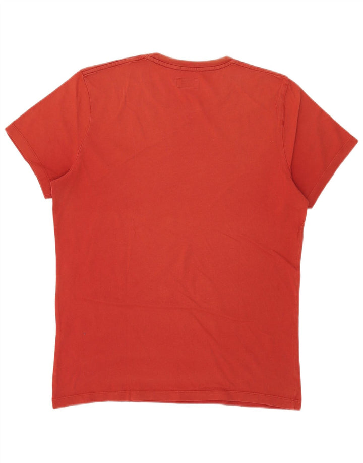 PEPE Jeans Herre Slim Fit Grafisk T-Shirt Top Medium Rød
