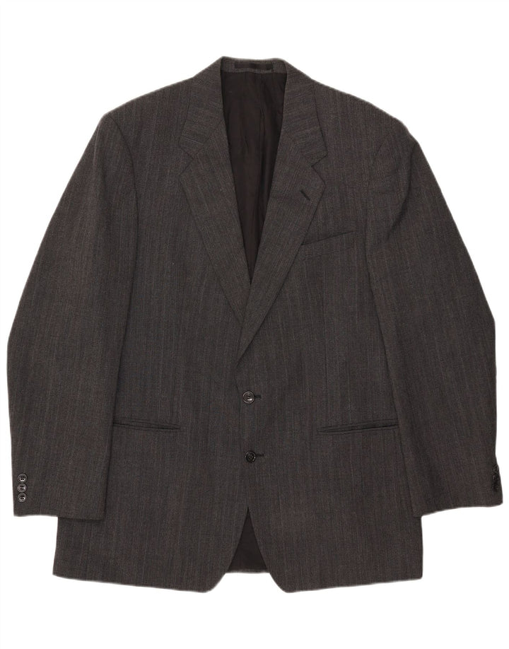 Marks & Spencer Herre lang 2-knaps blazerjakke UK 42 Stor grå polyester