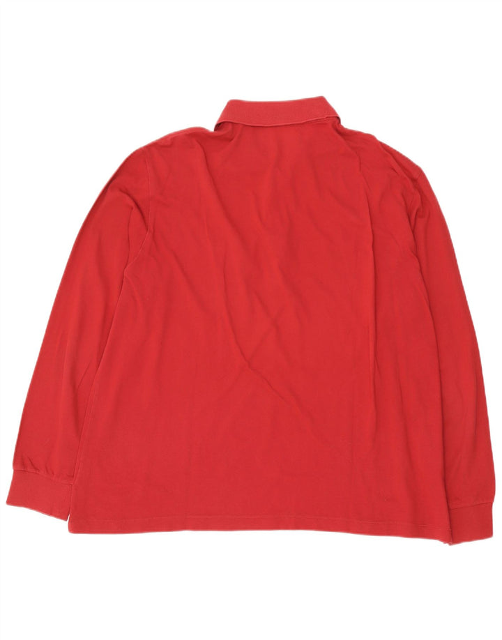 milano Langærmet herre poloshirt Stor rød
