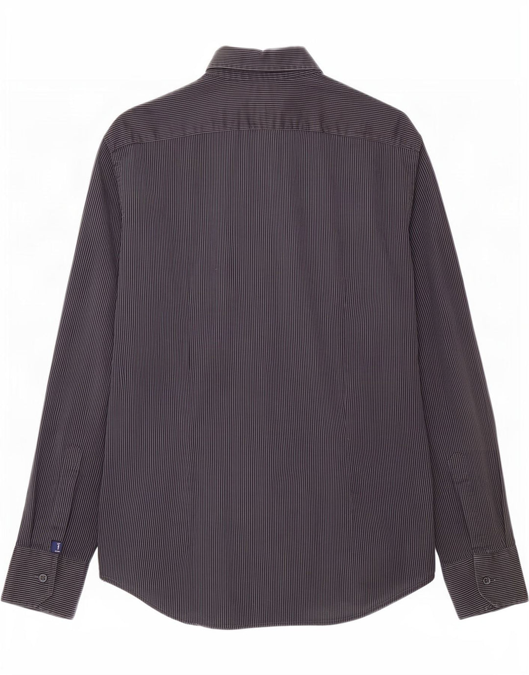 Trussardi Jeans Herreskjorte Medium Grey Pinstripe Bomuld