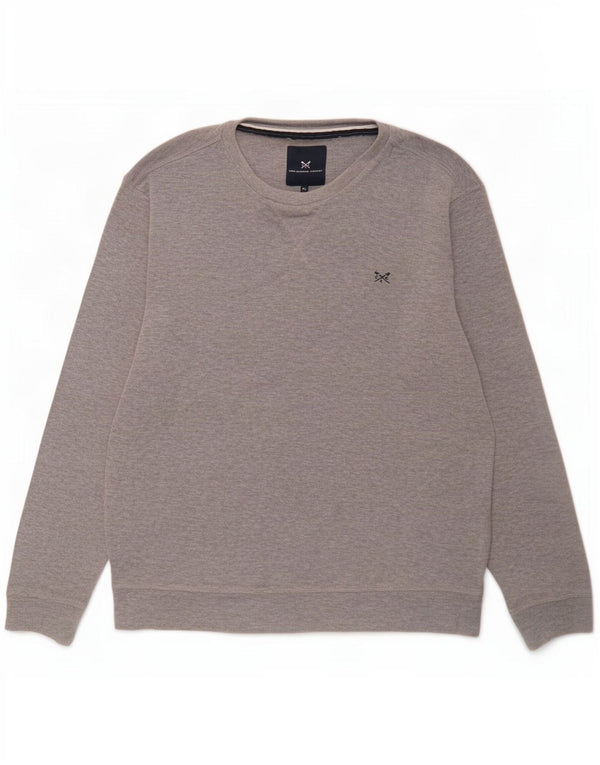 Crew Beklædning Herre Sweatshirt Jumper XL Grå Flecked Bomuld