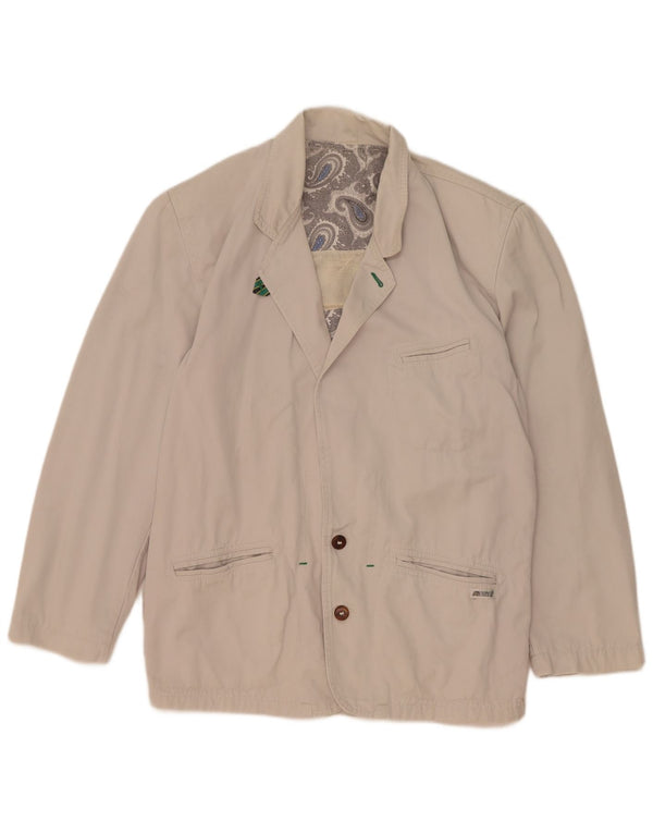 Vintage herre 2-knaps blazerjakke UK 40 Large White