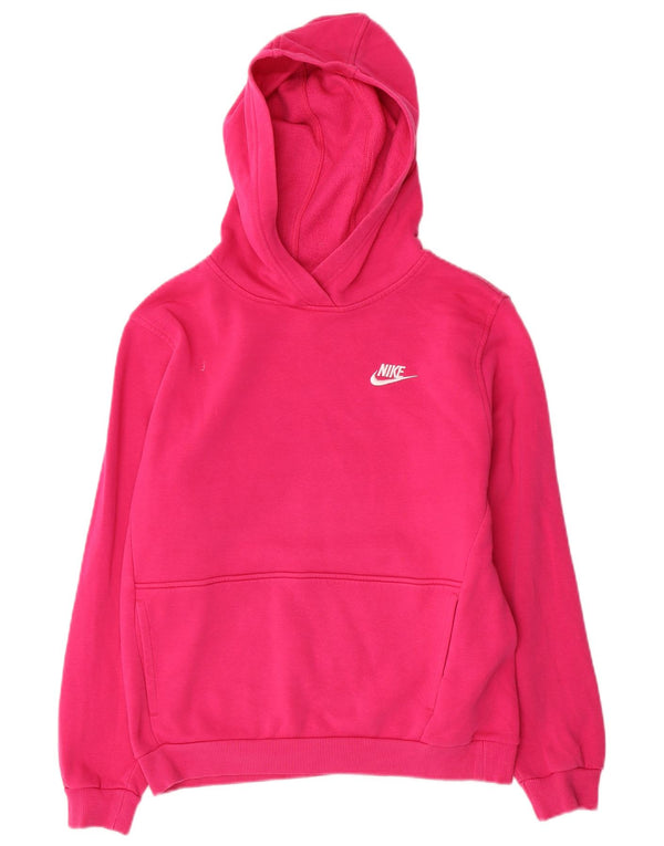 Nike Boys Hoodie Jumper 13-14 år XL Pink Bomuld