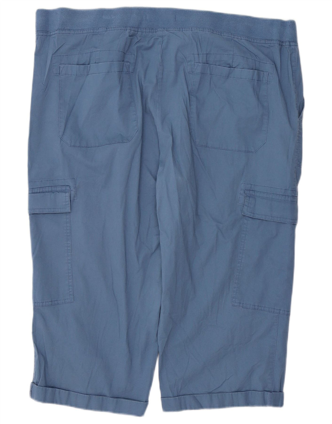 CHAPS Dame Cargo Capri Bukser 2XL W42 L19 Blå Bomuld