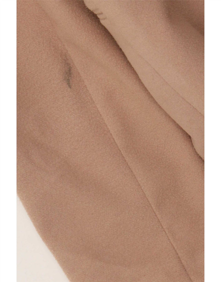 Topshop Dame Dobbeltradet Frakke UK 12 Medium Beige Polyester