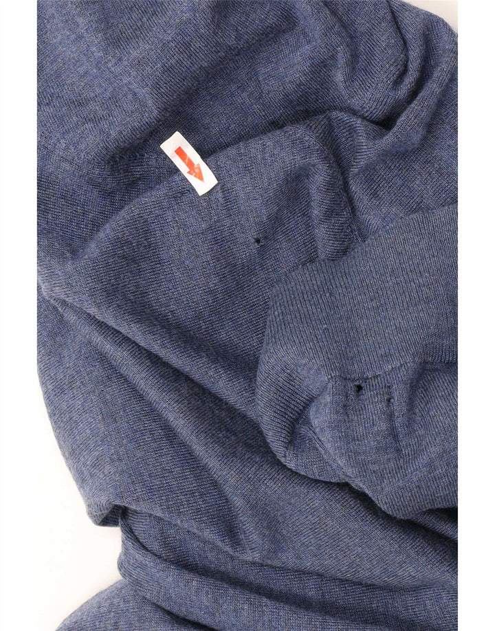 Tommy Hilfiger Herre V-hals sweater Medium Blue Merino Wool