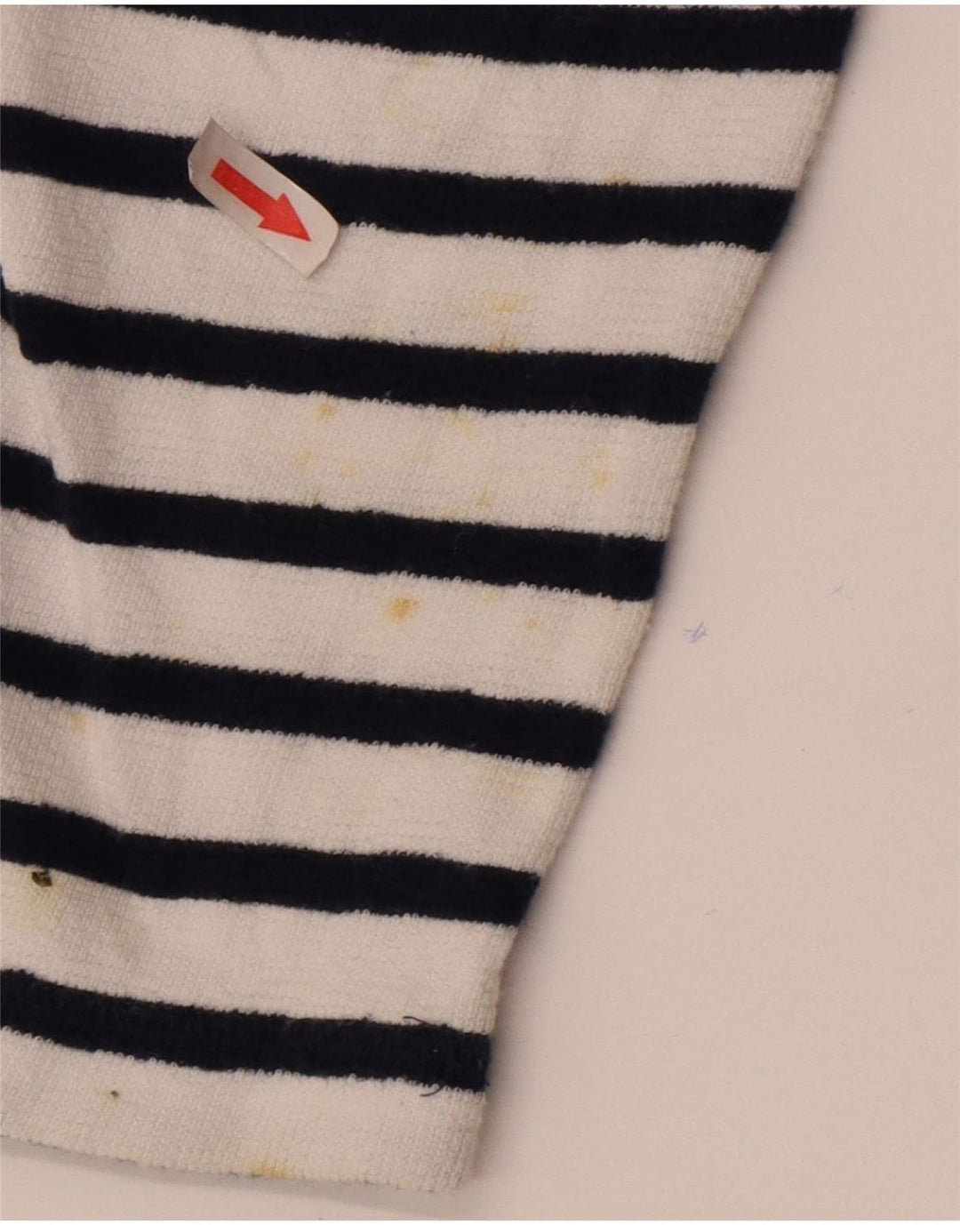Marks & Spencer Dame sweater med rund hals DK 14 Stor hvid stribet
