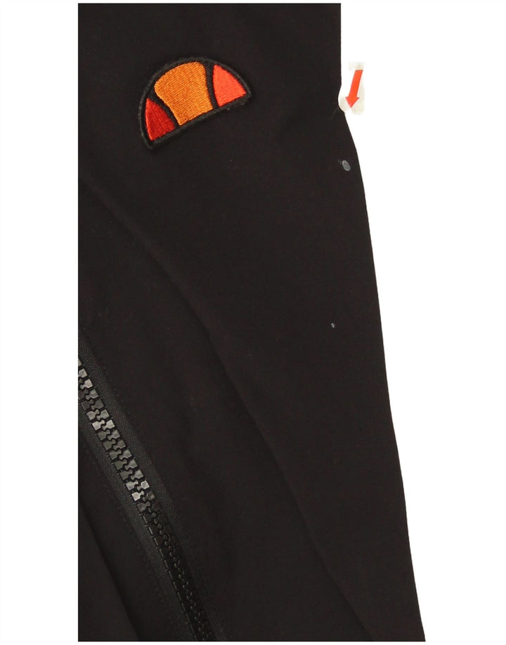 Ellesse Womens Crop træningsdragt topjakke UK 10 Small Black Colourblock