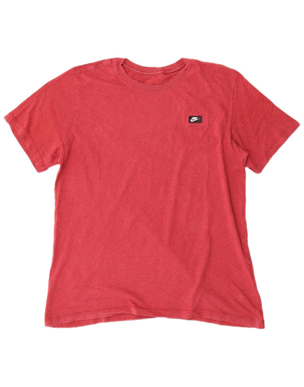Nike T-shirt top til mænd, stor rød bomuld