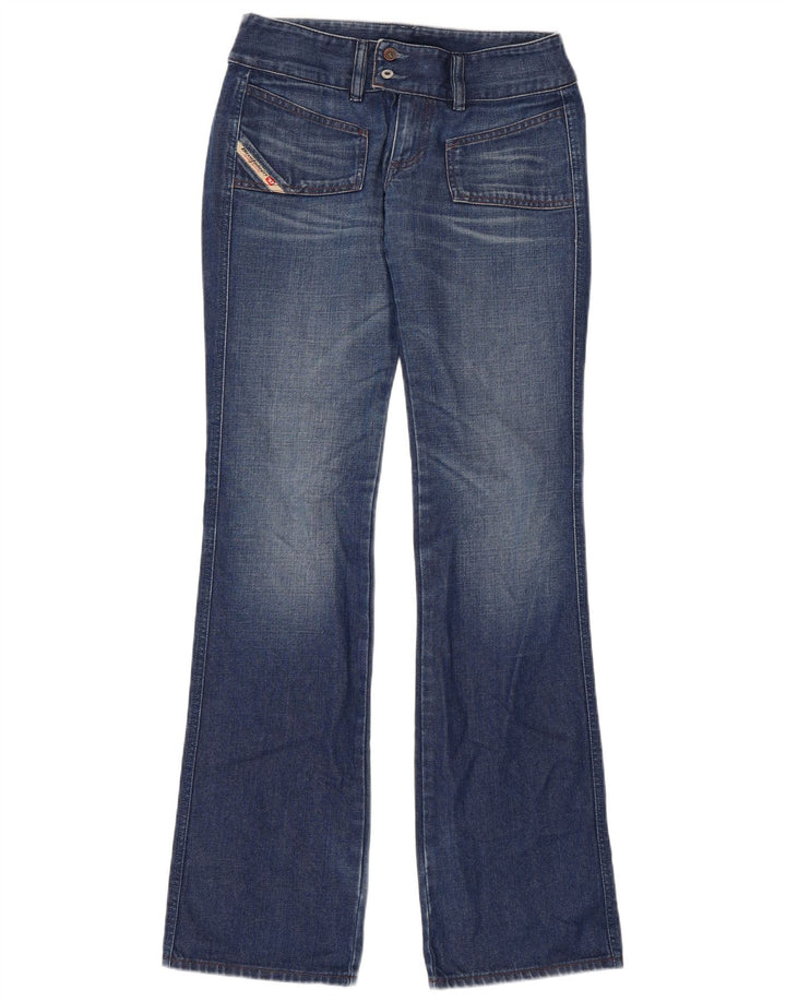 Diesel Dame Bootcut Jeans W28 L34 Blå Bomuld