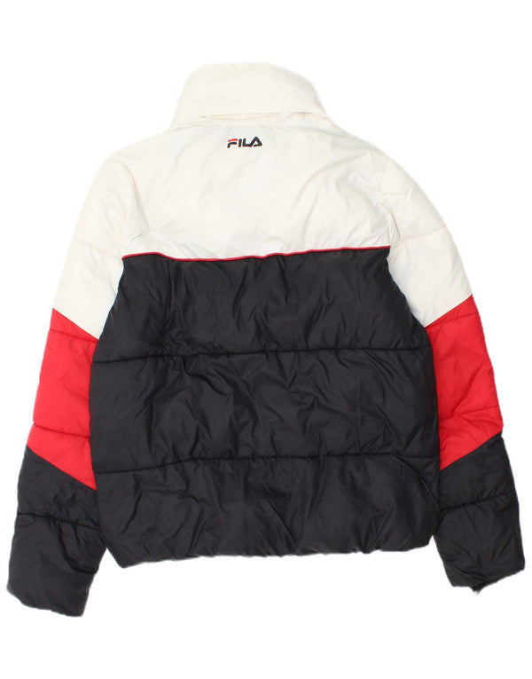 Fila Boys Polstret Hættejakke 15-16 år Flerfarvet Colourblock Nylon