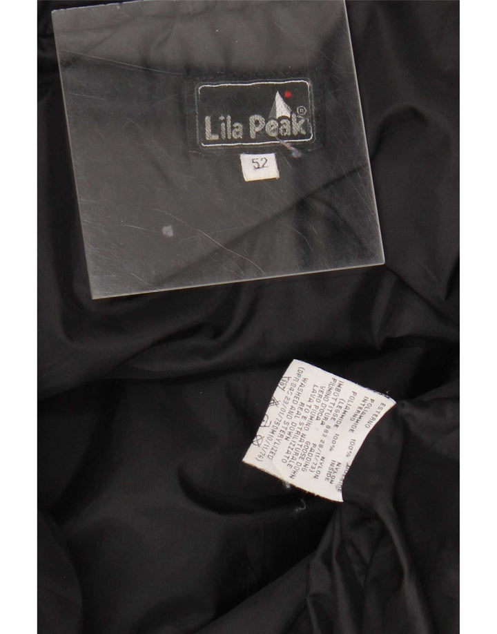 Vintage polstret jakke til mænd IT 50 XL Sort polyamid