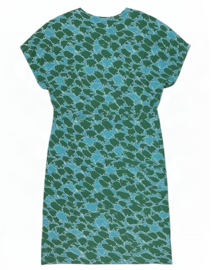 Sundek Womens Abstrakt mønster Shift Dress UK 10 Small Blue Viscose