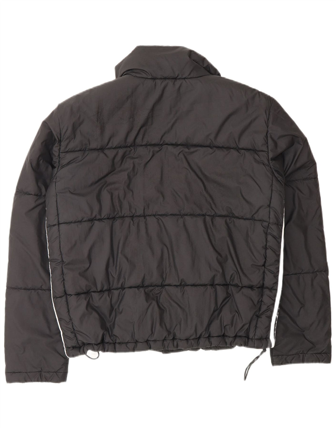 Adidas Dame Oversized Polstret Jakke UK 10 Small Black Polyester