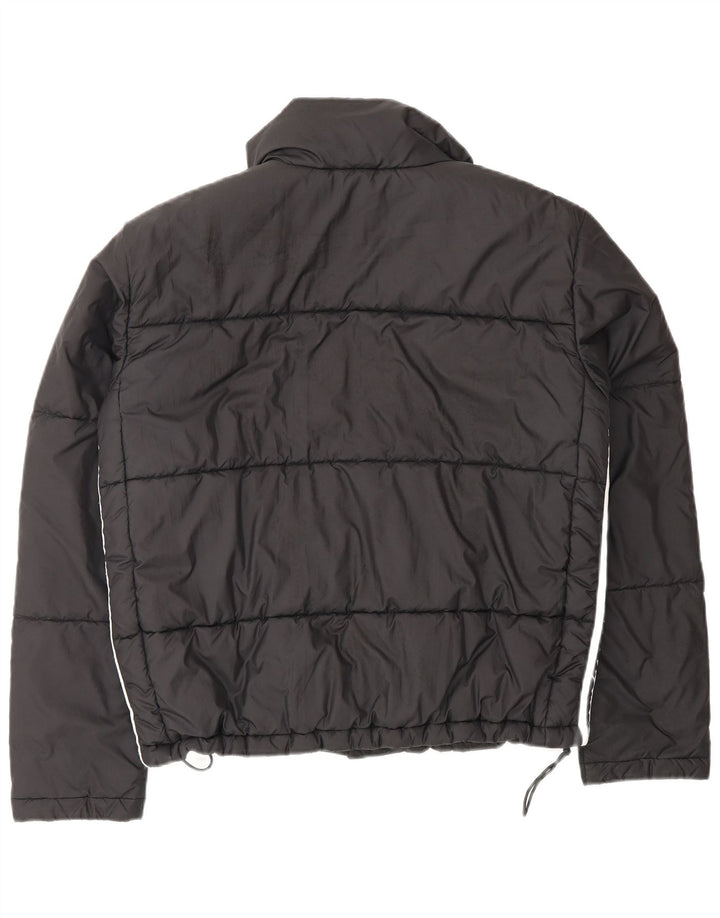 Adidas Dame Oversized Polstret Jakke UK 10 Small Black Polyester