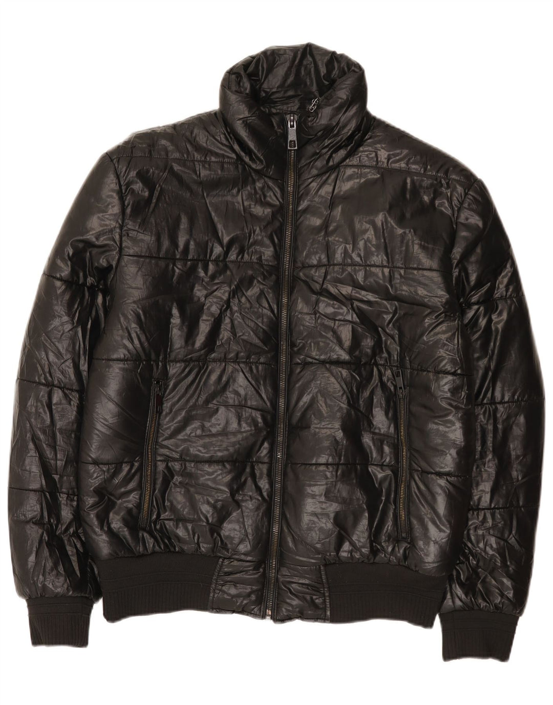 Zara Polstret Herrejakke UK 40 Stor Sort Polyester