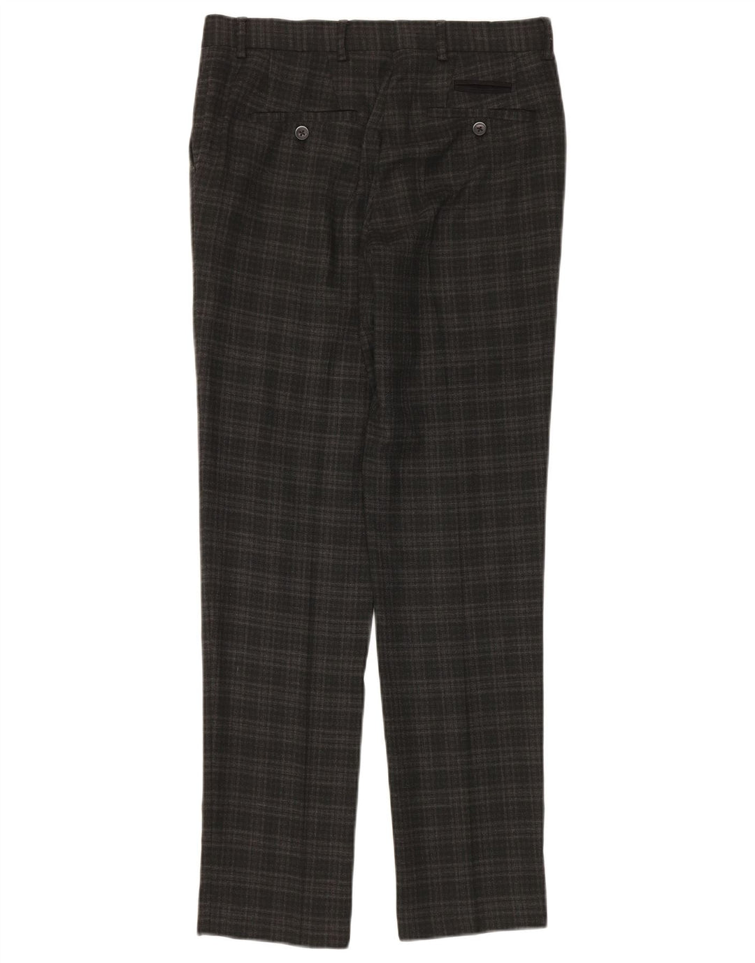 Penguin Herre Slim Suit Bukser W30 L32 Grå ternet polyester