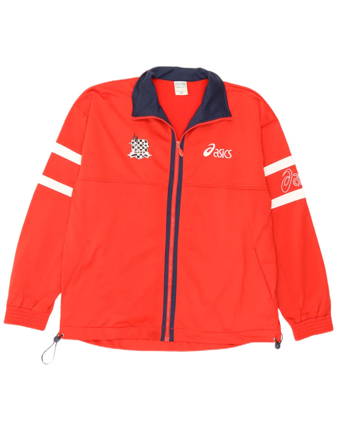 Asics Herre grafisk træningsdragt Topjakke XL Rød Polyester