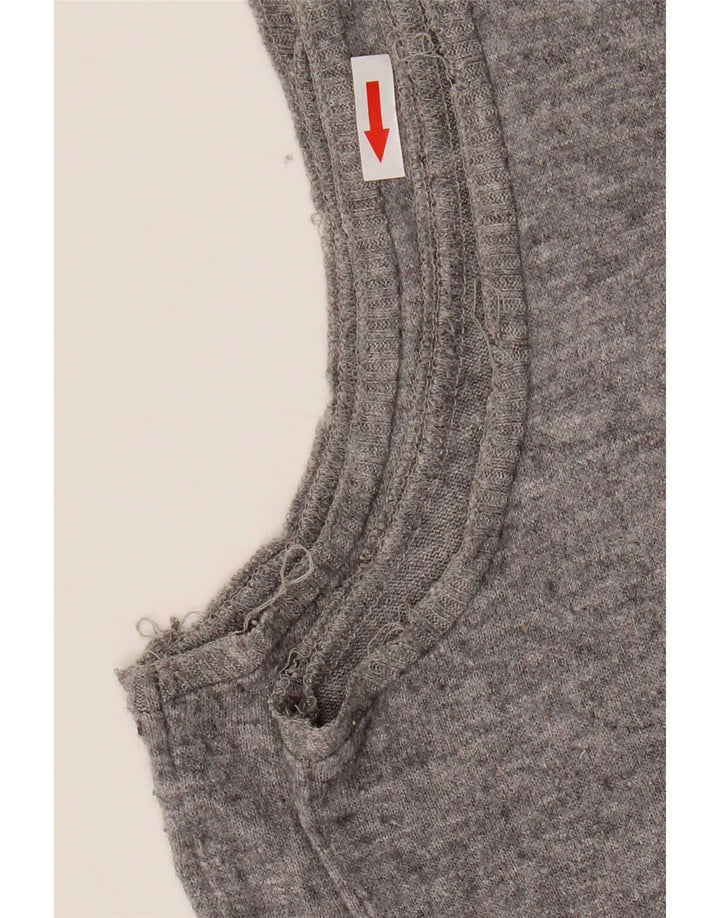 Zara Damevest Top UK 16 Large Grey Fair Isle