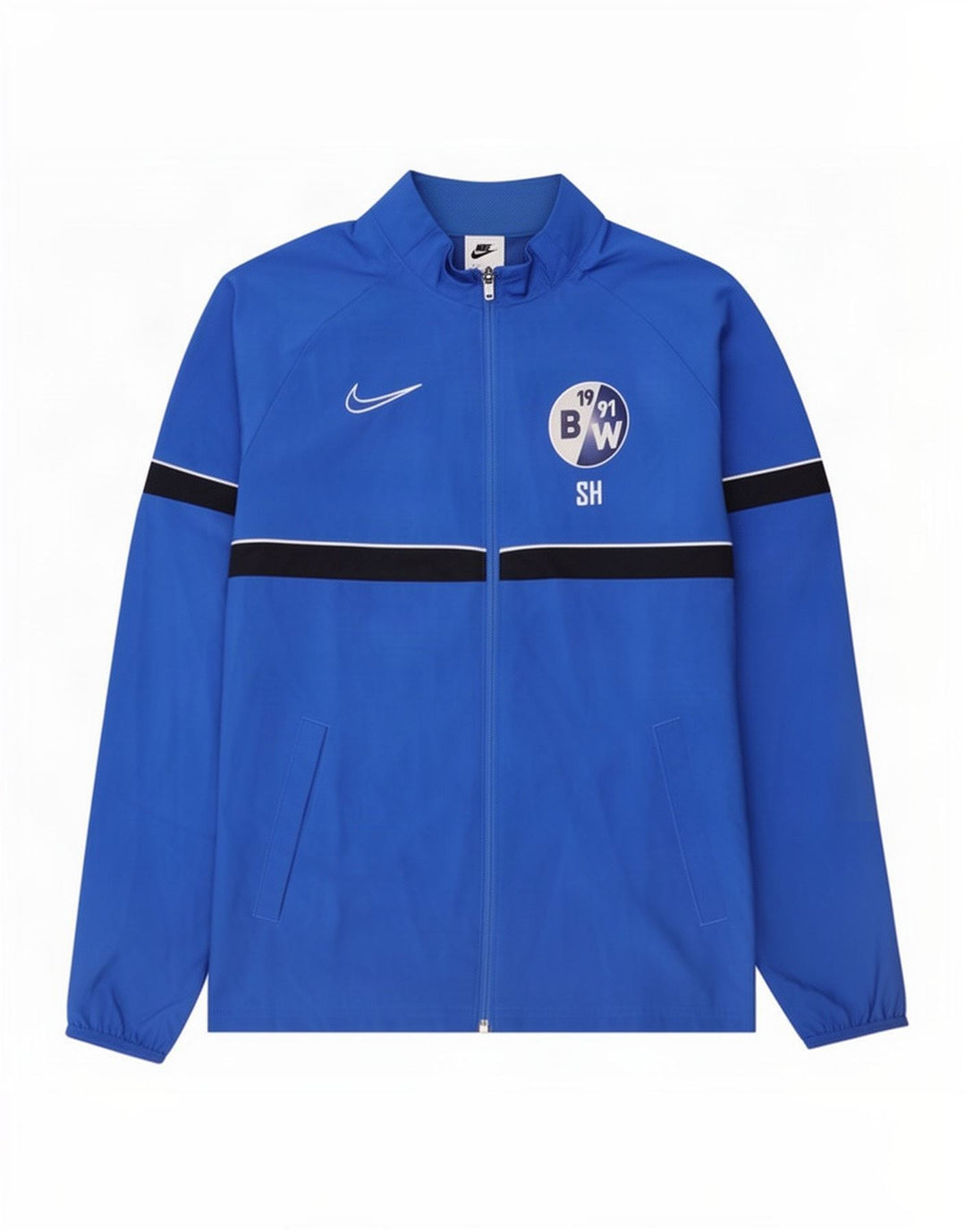 Nike Herre Dri Fit Grafisk træningsdragt Topjakke Medium Blue Colourblock