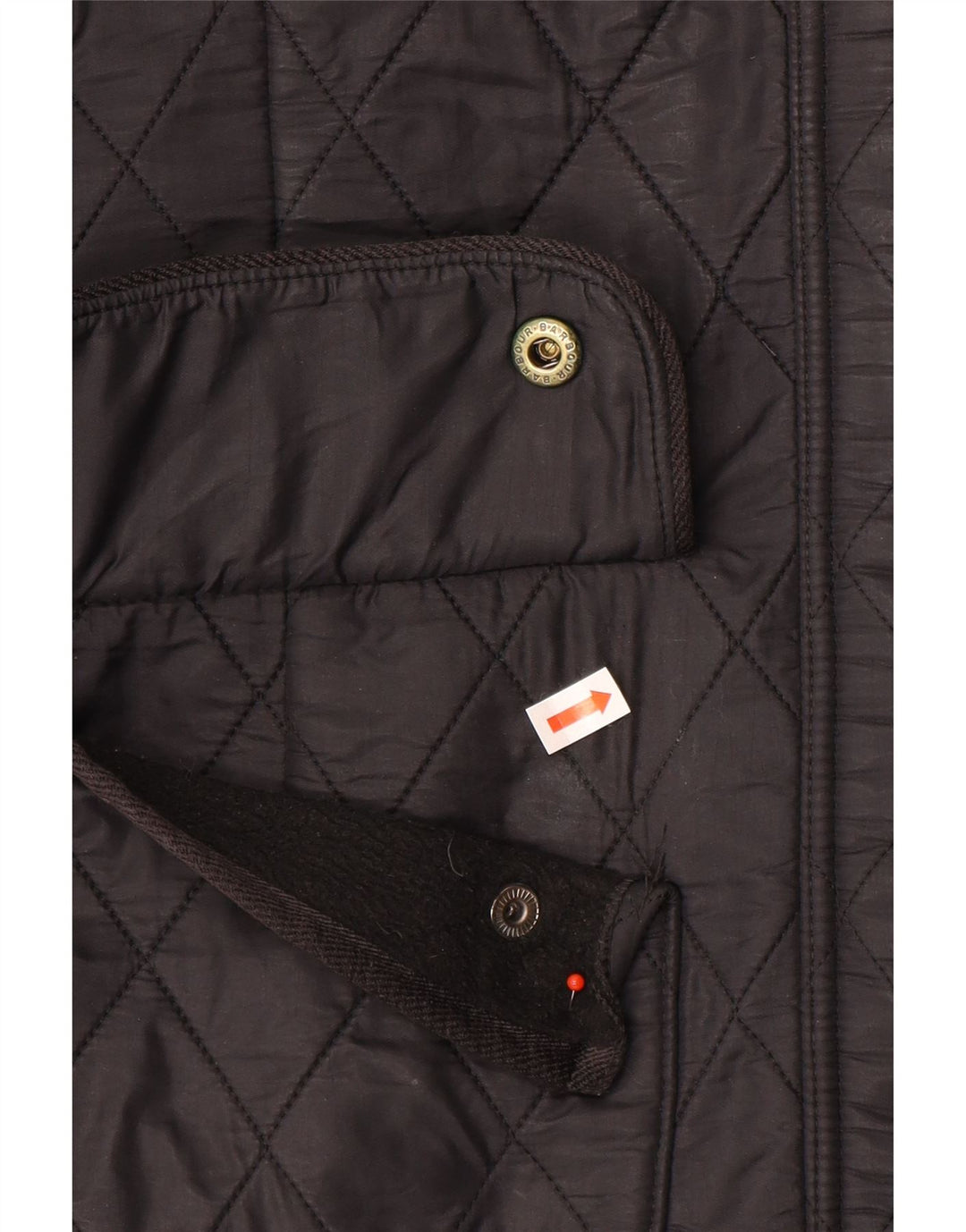 Barbour Quiltet Utility Jacket til kvinder UK 12 Medium Sort