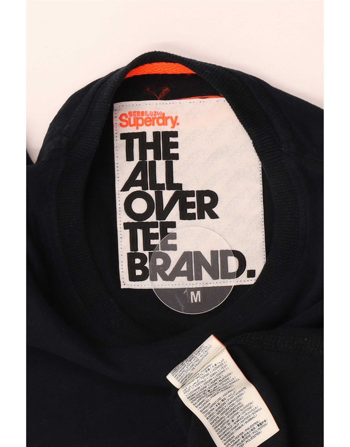 Superdry Grafisk T-shirt til mænd, medium marineblå blomsterbomuld