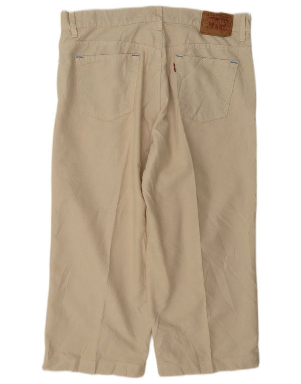 Levi's Dame 577 Capri Bukser med høj talje US 12 Large W34 L22 Beige