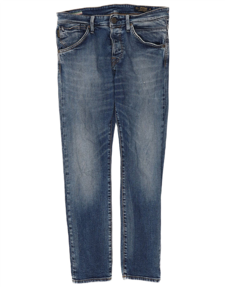 JACK & JONES Slim Jeans til mænd W32 L30 Blå Bomuld