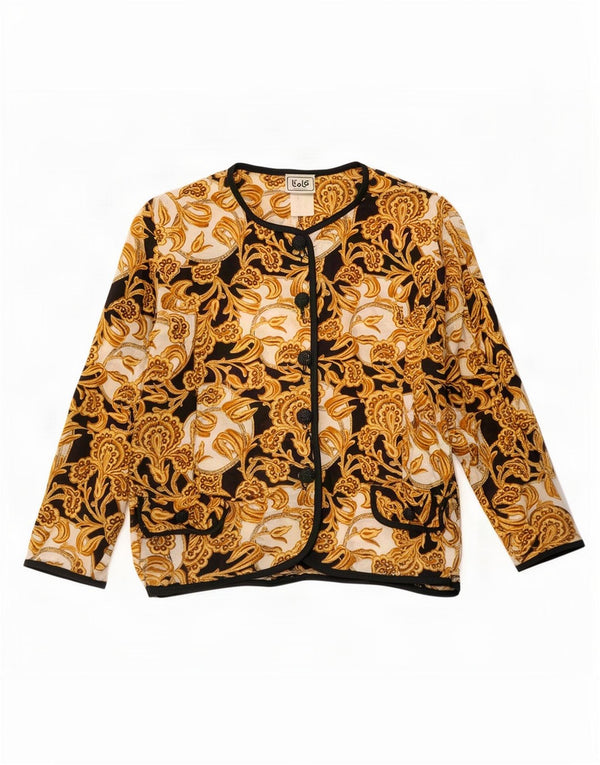 Liola Womens Shirt Blouse IT 54 3XL Multicoloured Paisley Silk