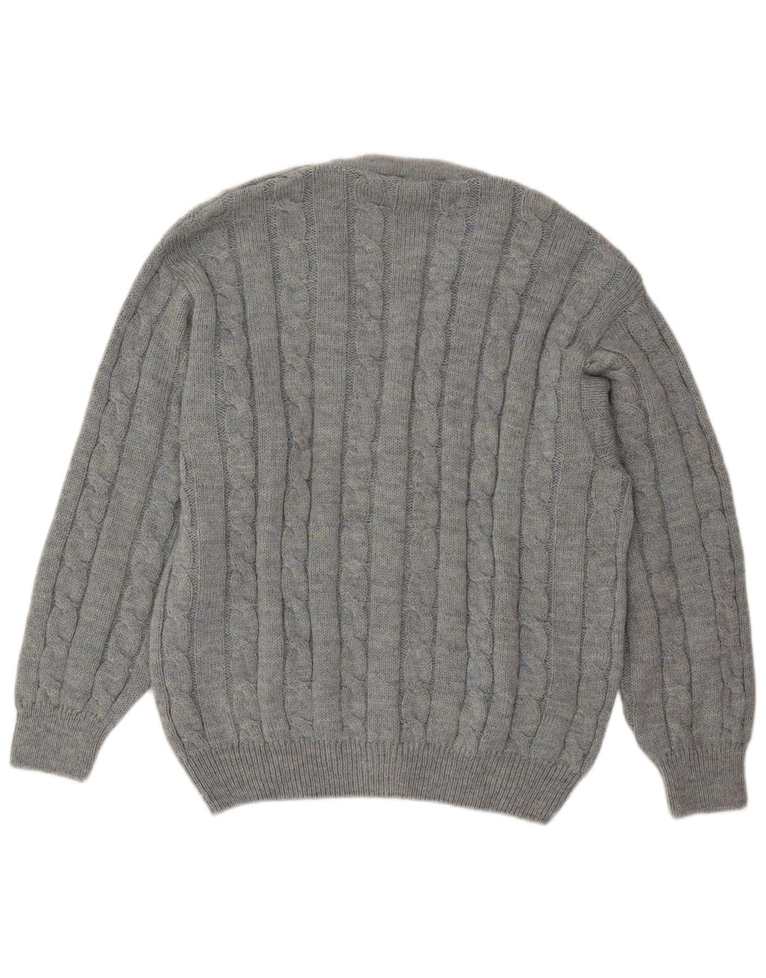 Gioferrari Herre Loose Fit Cardigan Sweater IT 50 Medium Blue Flecked Wool