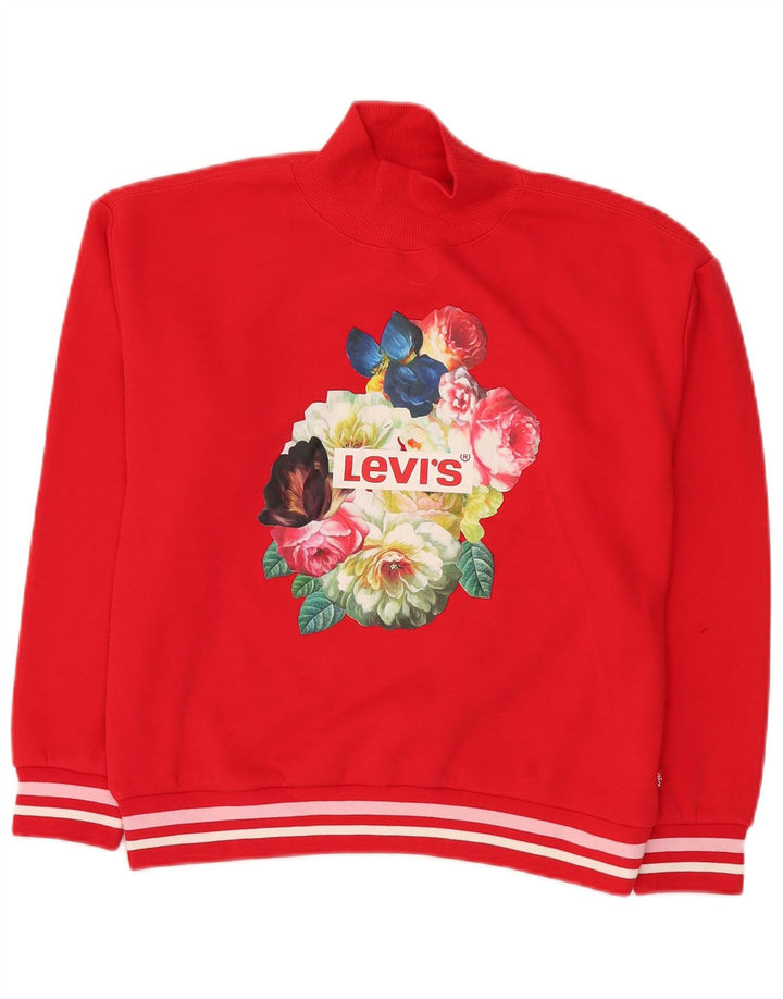 Levi's Girls Grafisk Sweatshirt Jumper 13-14 år Stor Rød