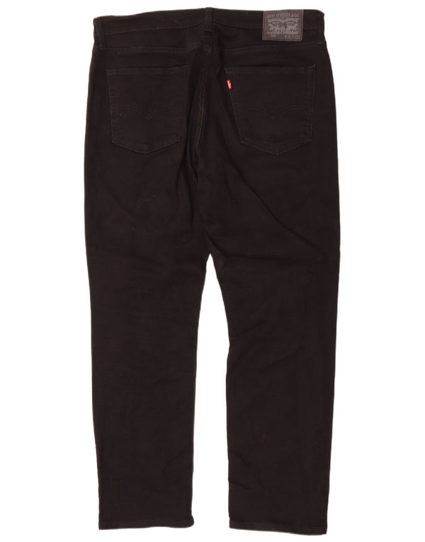 Levi's Herre 541 tilspidsede jeans W36 L32 sort bomuld