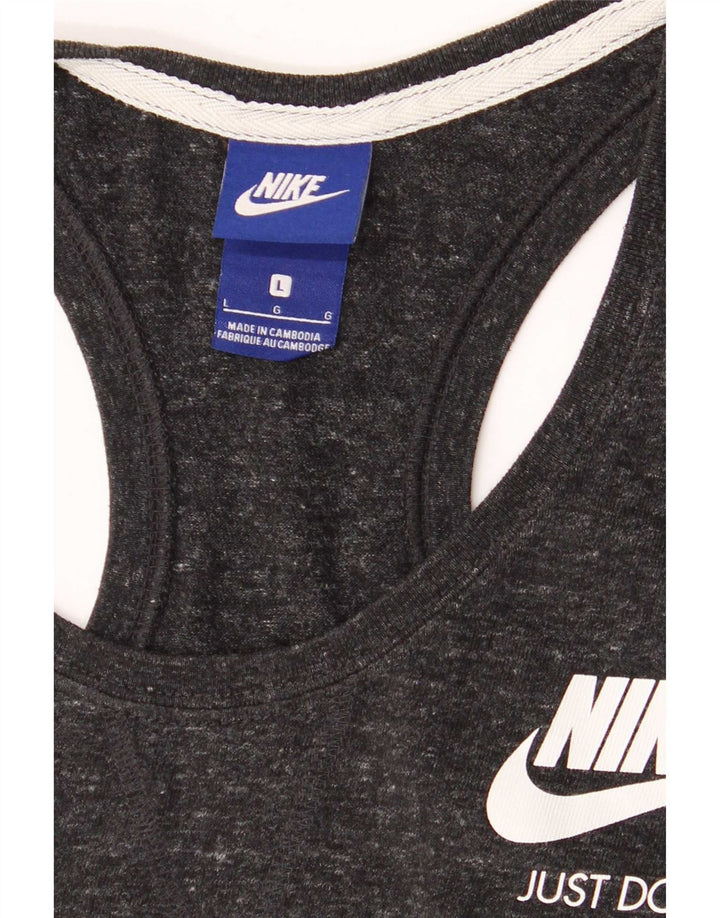 Nike Damevest Top UK 14 Large Grå Flecked