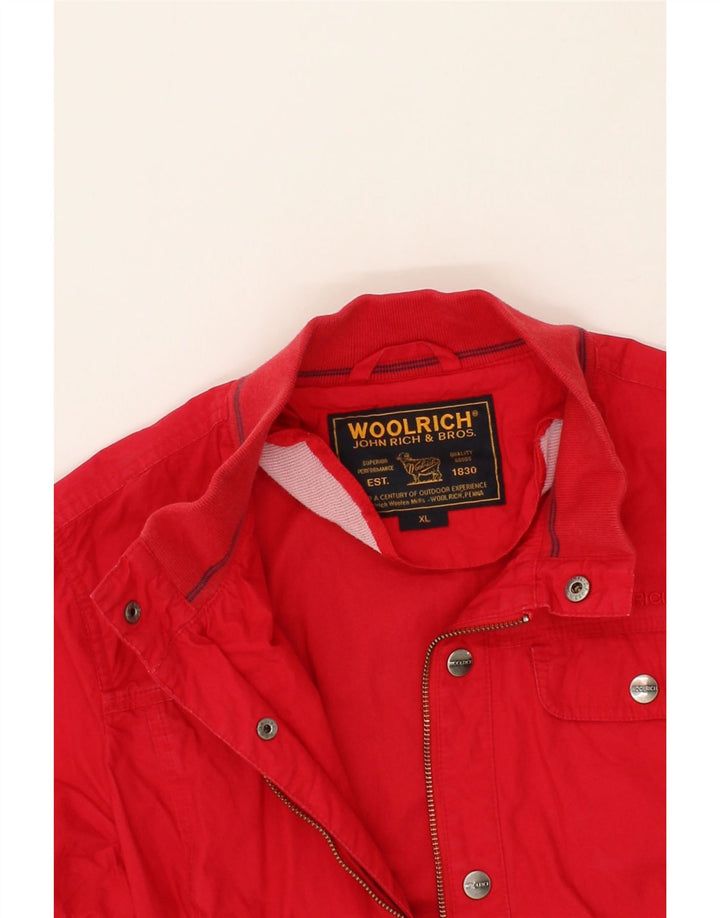 WOOLRICH Womens Bomber Jacket UK 18 XL Red Cotton Vintage Woolrich and Second-Hand Woolrich from Messina Hembry 