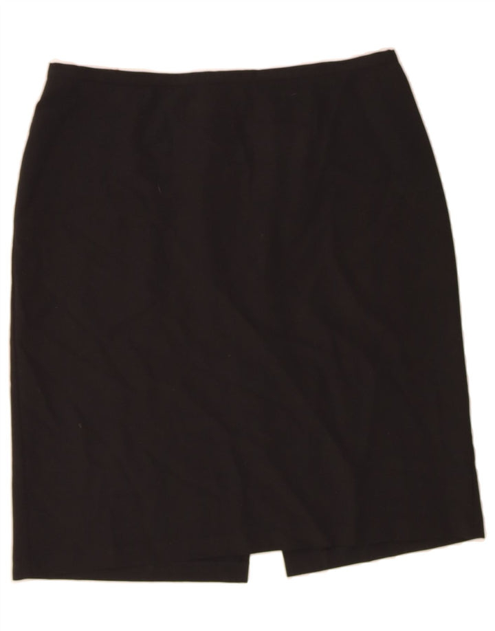 BENETTON Womens Straight Skirt IT 46 Large W36 Black Polyester Vintage Benetton and Second-Hand Benetton from Messina Hembry 