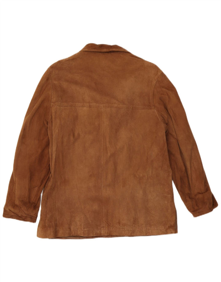 Vintage dame ruskindsjakke IT 44 medium brunt læder