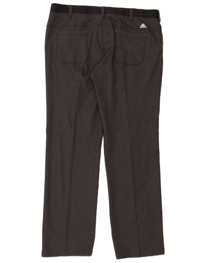 Adidas Straight Casual Bukser til mænd W38 L34 Grå Polyester