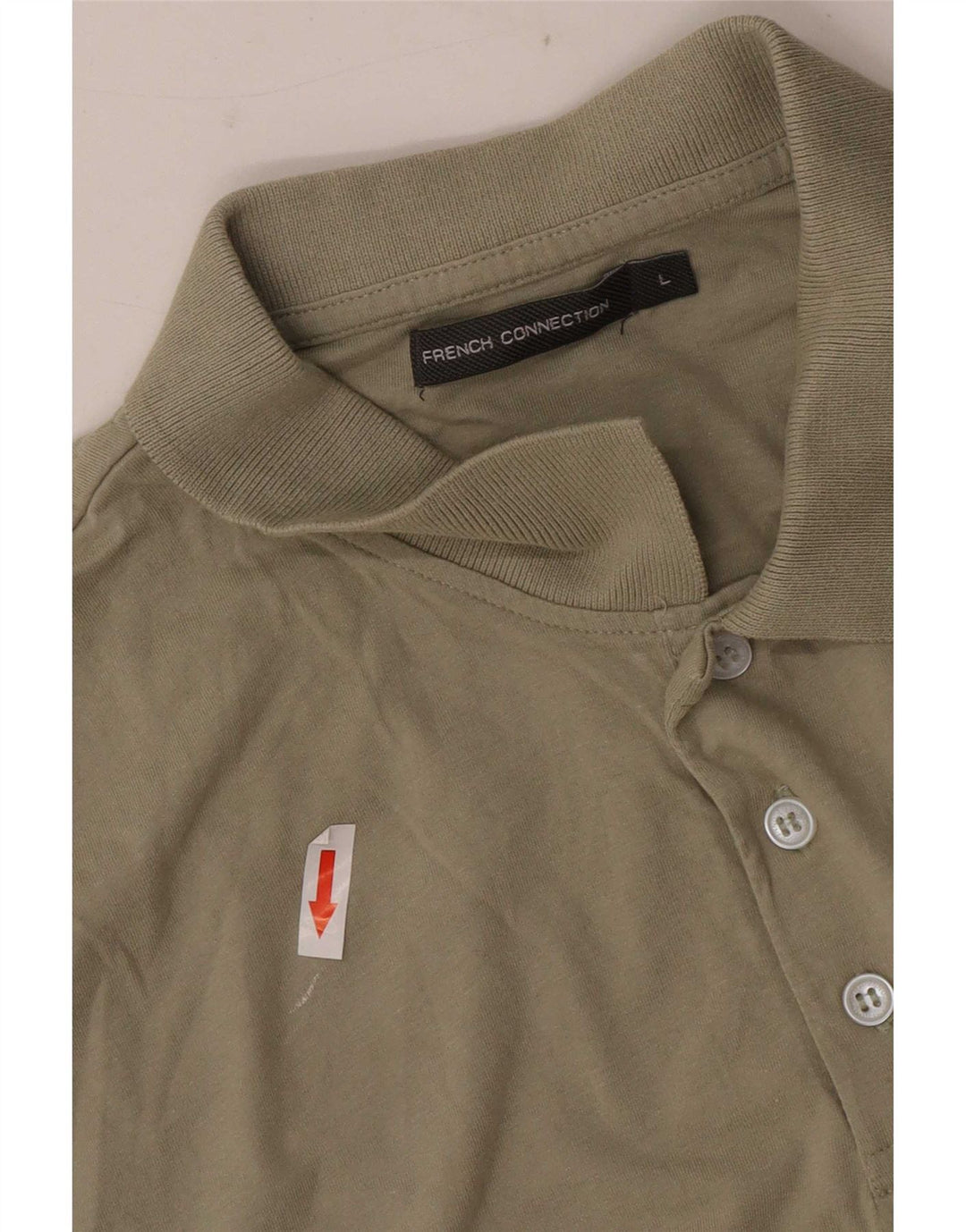 French Connection Herre poloshirt Stor Khaki Bomuld