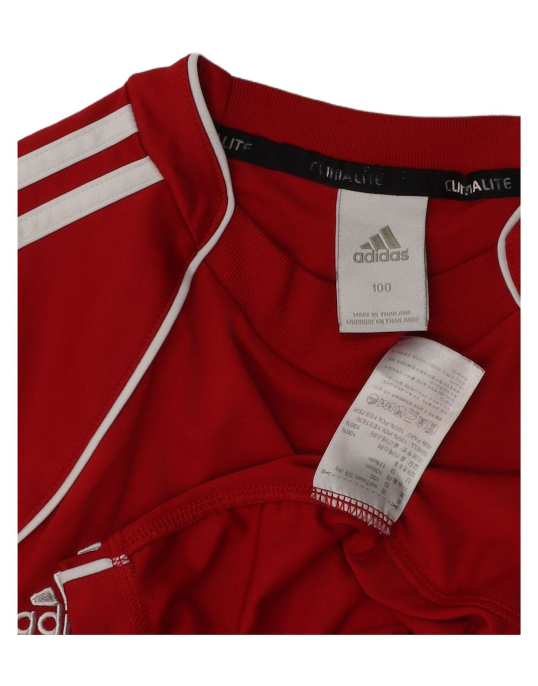ADIDAS Mens Climalite T-Shirt Top Medium Red Polyester