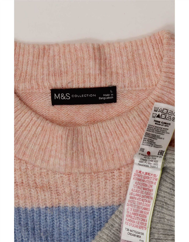 Marks & Spencer Dame sweater med rund hals DK 16 Stor Flerfarvet