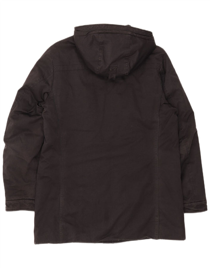 Trussardi Jeans Herre Hooded Parka Jacket UK 40 Large Grey