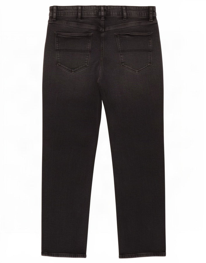 Marks & Spencer Straight Jeans til mænd W42 L33 Sort bomuld