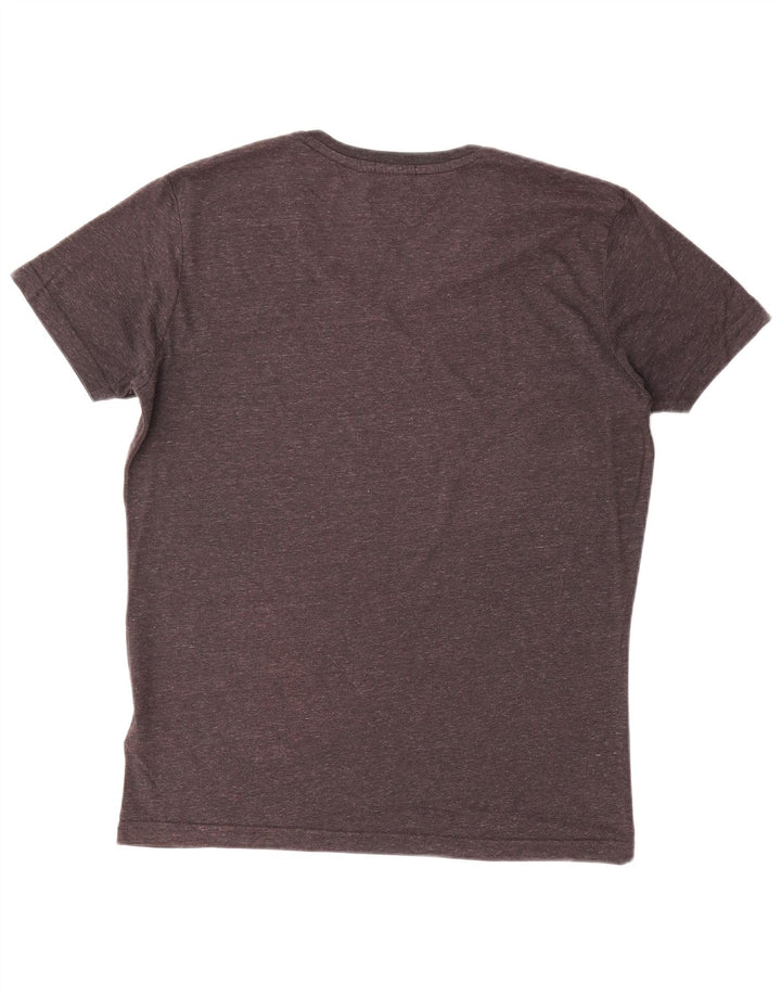 Tommy Hilfiger Herre T-Shirt Top Medium Grey Flecked Polyester