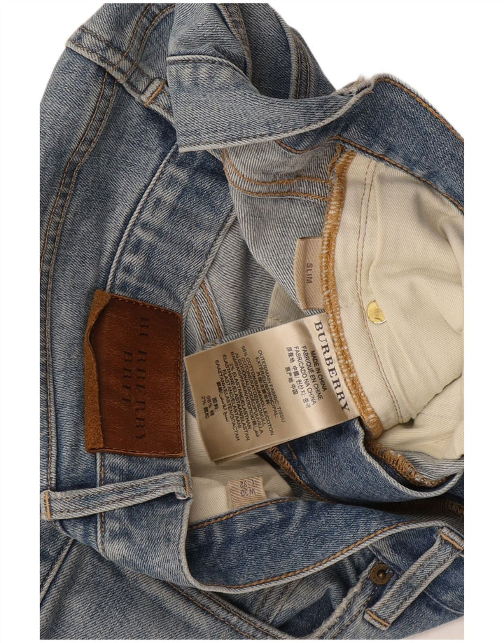 Burberry Slim Jeans til mænd W30 L32 blå bomuld